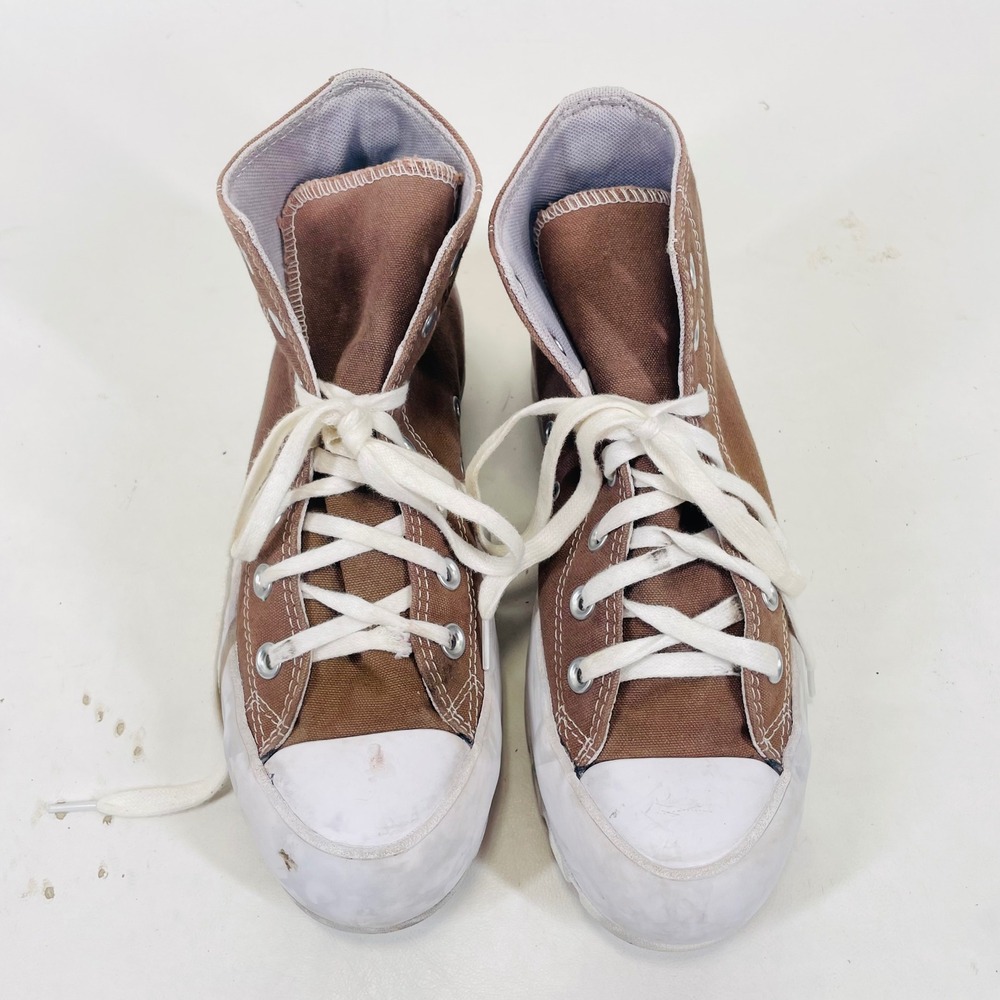Converse Chuck Taylor All Star Lugged Brown High Top Sneakers 565902C Womens 8 - Picture 2 of 8